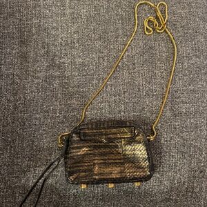 Rebecca Minkoff Small Brown Crossbody Bag – Gold Hardware